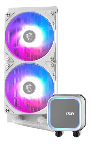 ENFRIADOR LIQUIDO | MSI | MAG CORELIQUID | A13 | 240 SOPORTA INTEL | LGA 1700-1851 | AM4-AM5 | ARGB | BLANCO