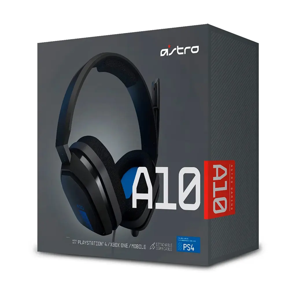 AUDIFONOS ASTRO A10 GAMING HEADSET (NEGRO|AZUL)