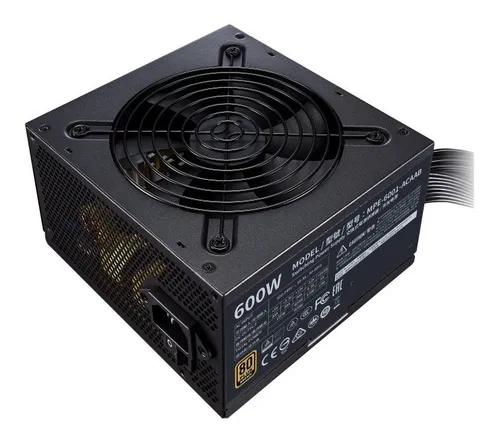 FUENTE DE PODER | CERTIFICADA | COOLER MASTER | 600W | MWE BRONZE V2 | 80 PLUS ATX