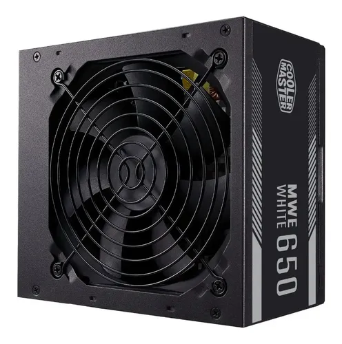 FUENTE DE PODER | CERTIFICADA | COOLER MASTER | 650W | MWE WHITE | 80 PLUS STANDAR | ATX