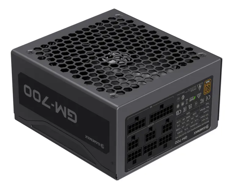 FUENTE DE PODER | CERTIFICADA | GAMEMAX | 700W | 80 PLUS BRONZE | ATX APFC | 12V | 100-240 | FULL MODULAR | NEGRO | GM-700