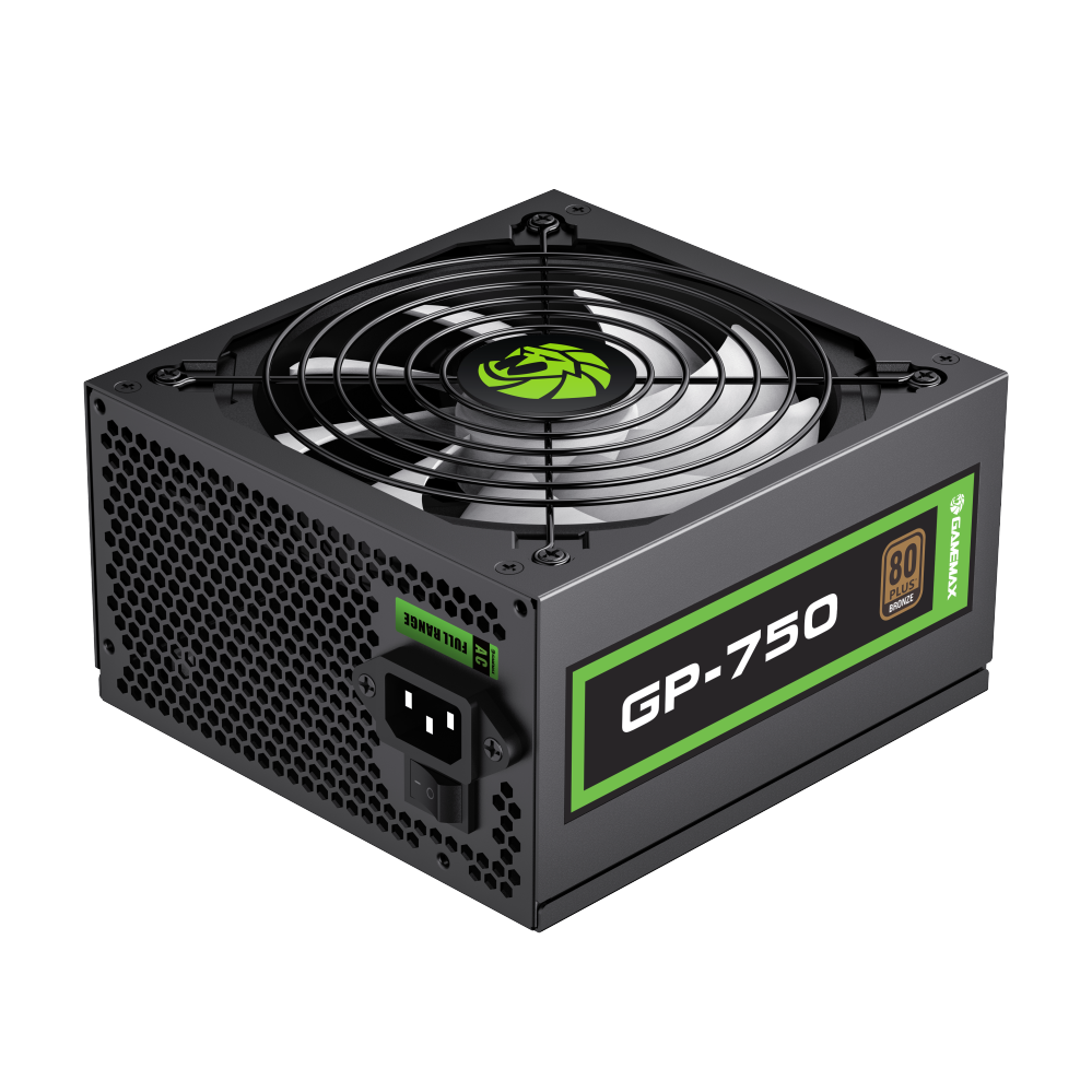 FUENTE DE PODER | CERTIFICADA | GAMEMAX | 750W | 80 PLUS BRONZE | BLACK EDITION | GP-750