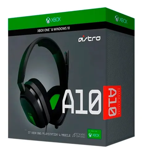 AUDIFONOS ASTRO A10 GAMING HEADSET (NEGRO|VERDE)