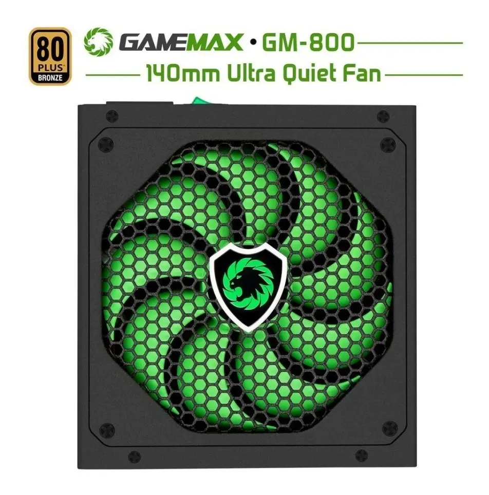 FUENTE DE PODER | ATX MODULAR | GAMEMAX | 800W | 80+ BRONZE SEMI MODULAR | GM-800