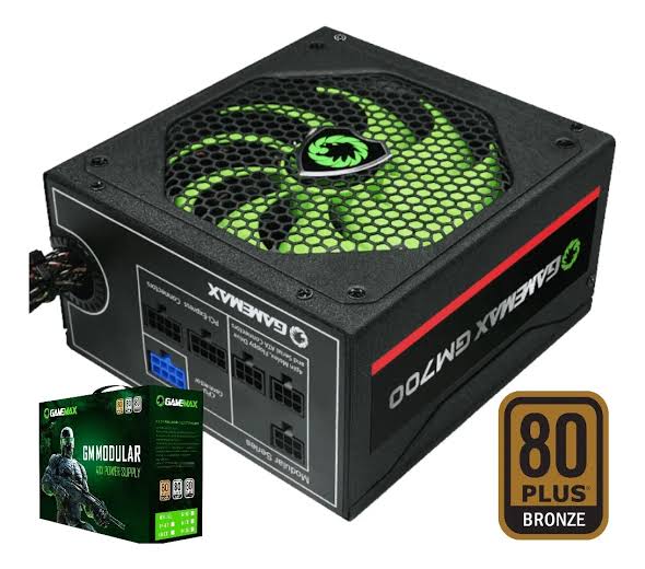 FUENTE DE PODER | GAMEMAX | 800W | GAMING GX800 | 80+ GOLD | ATX APFC | 12V | 100-240V | NEGRO