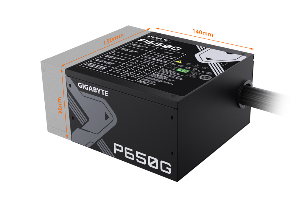 FUENTE DE PODER | GIGABYTE | P650 | 650W | 80 PLUS GOLD
