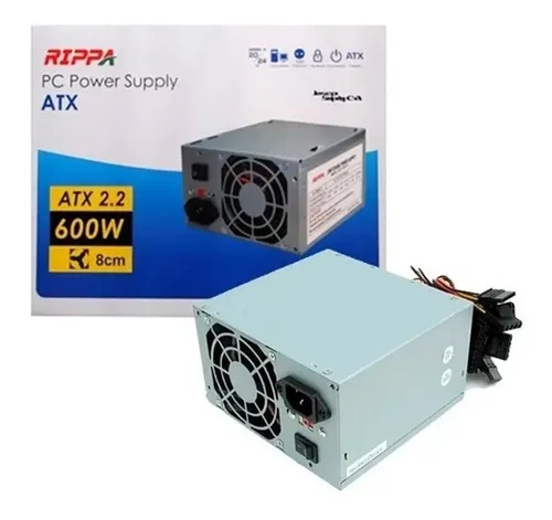 FUENTE DE PODER | RIPPA | 600W | ATX | 2.2 | 20+4