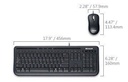 KIT DE TECLADO Y MOUSE | MICROSOFT | DESKTOP 600 | ALAMBRICO | USB | NEGRO