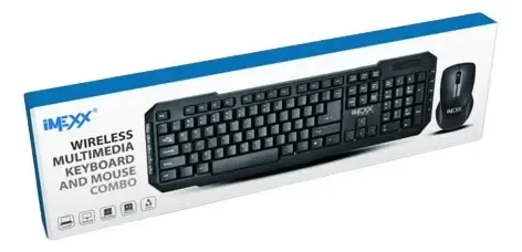 KIT TECLADO Y MOUSE | IMEXX | INALAMBRICO | ESPAÑOL | IME-20405SP