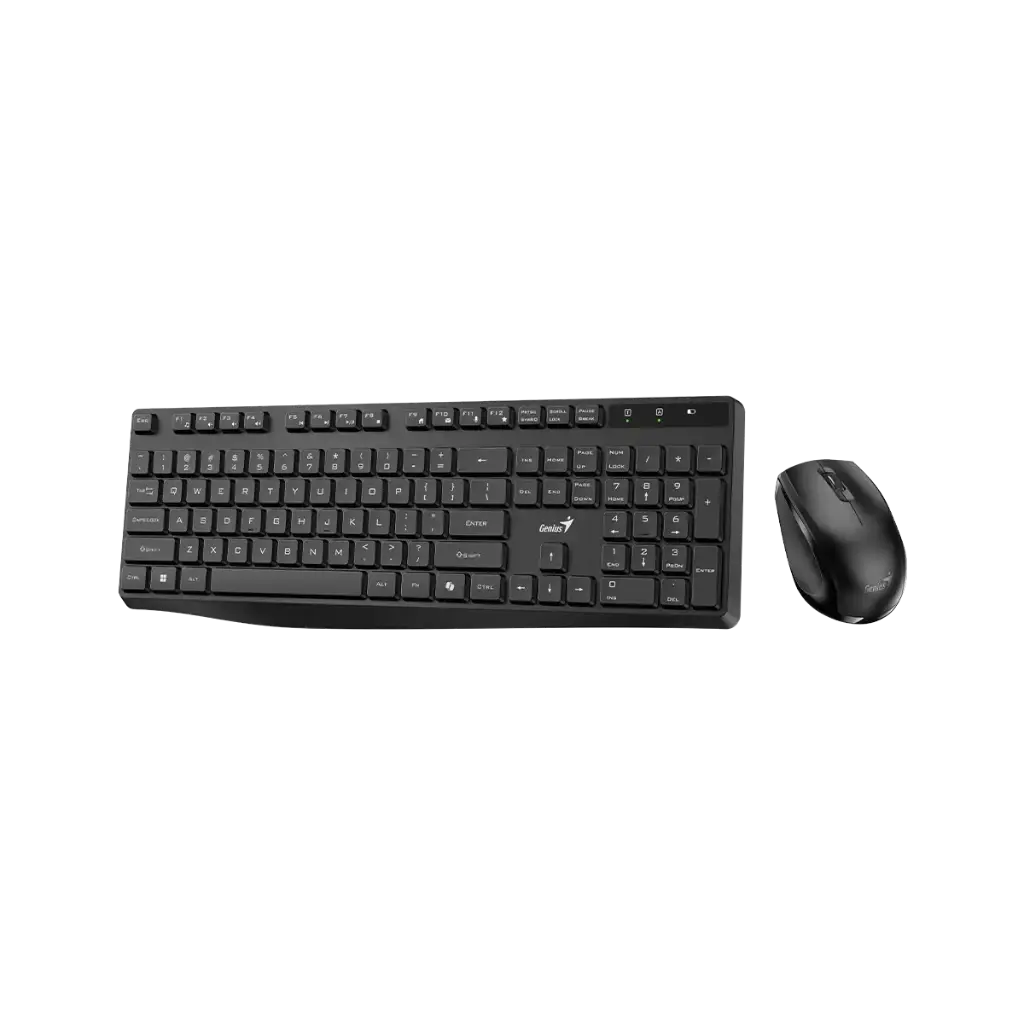 KIT TECLADO Y MOUSE | INALAMBRICO | GENIUS | KM-8206S | ESPAÑOL | NEGRO