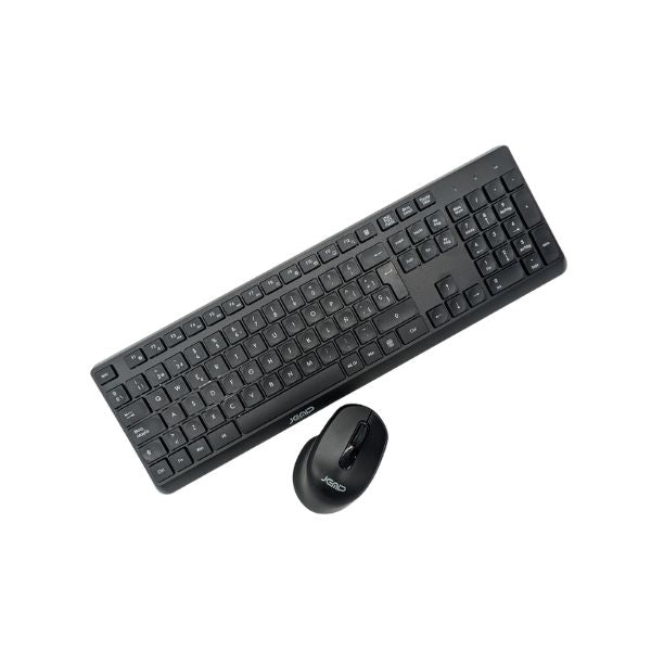 KIT TECLADO Y MOUSE | JEMIP | AVANT GARDE | INALAMBRICO | 1600DPI | 3 BOTONES | USB | ESPAÑOL | NEGRO