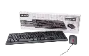 KIT TECLADO Y MOUSE | JEMIP | JPKM-100 | 1200DPI | 3 BOTONES | ESPAÑOL | USB | NEGRO