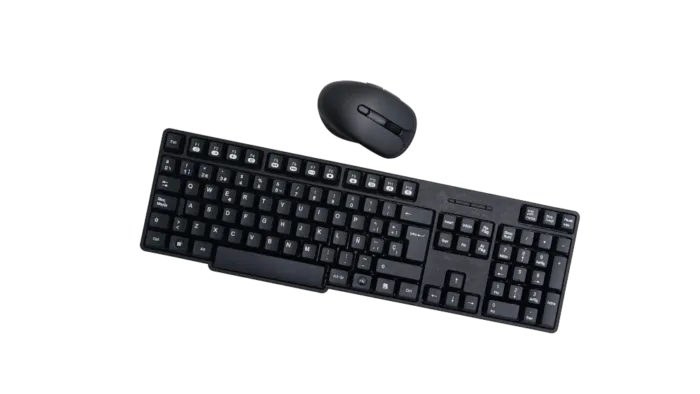 KIT TECLADO Y MOUSE | JEMIP | KM889 | INALAMBRICO | 1200DPI | 6 BOTONES | ESPAÑOL | NEGRO