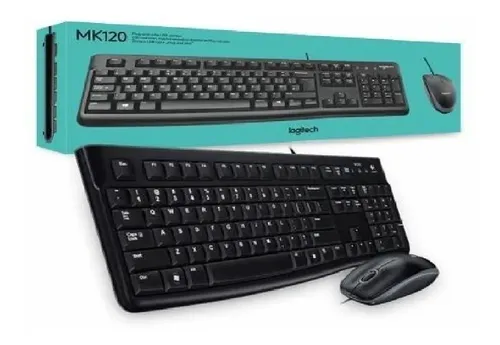KIT TECLADO Y MOUSE | LOGITECH | MK120 | USB | ESPAÑOL | ORIGINAL