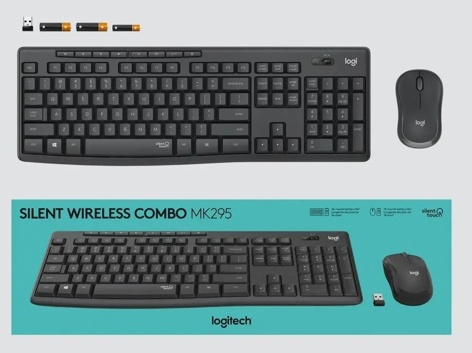 KIT TECLADO Y MOUSE | LOGITECH | MK295 | INALAMBRICO | ESPAÑOL