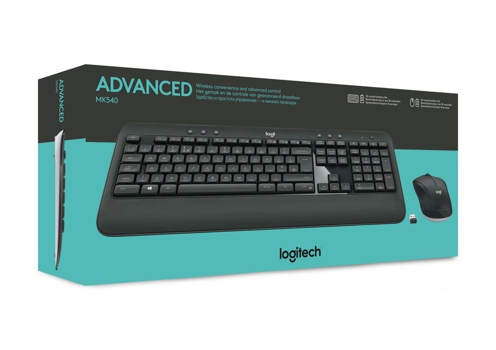 KIT TECLADO Y MOUSE | LOGITECH | MK540 | ADVANCED | 3 BOTONES | INALAMBRICO | ESPAÑOL