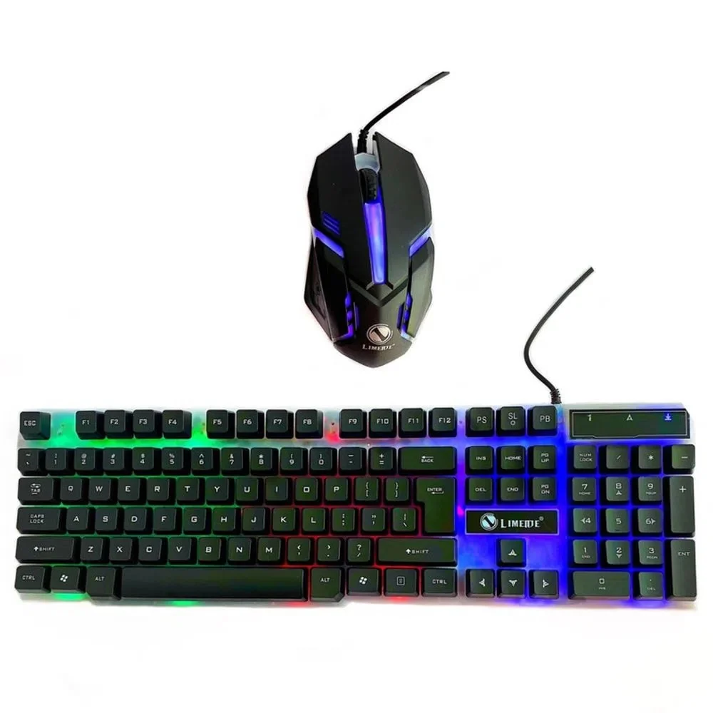 KIT TECLADO Y MOUSE | LUMINOS | RGB | GTX300 | LIMEIDE | ALAMBRICO | USB