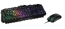 KIT TECLADO Y MOUSE | MSI | GAMING FORGE | GK100 | 6400DPI | 7 BOTONES | INGLES | USB | RGB | NEGRO