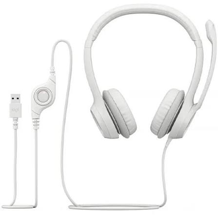 AUDIFONOS LOGITECH H390 ESTEREO HEADSET USB BLANCO