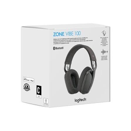 AUDIFONOS LOGITECH ZONE VIVE 100 HEADSET NEGRO