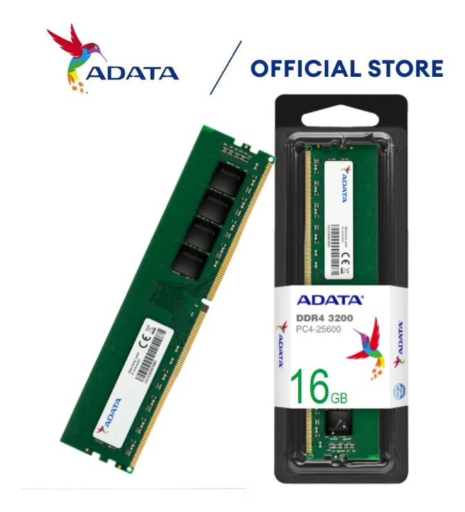 MEMORIA RAM | ADATA | 16GB | DDR4 | 3200MHZ | UDIMM PARA PC | AD4U320016G22