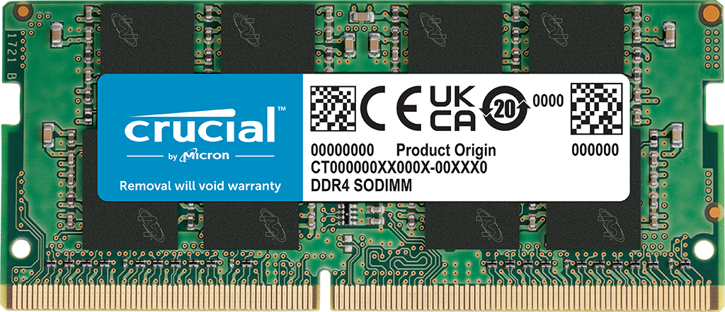 MEMORIA RAM | CRUCIAL | 8GB | DDR4 | 3200MHZ | PC4-25600 | UDIMM | DESKTOP