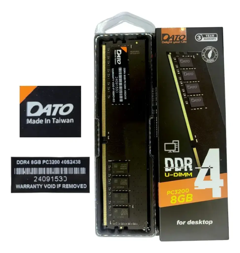 MEMORIA RAM | DATO | DDR4 | 8GB | 3200MHZ | PARA PC | DT8G4DLDND32