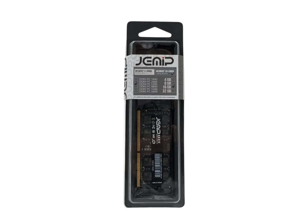 MEMORIA RAM | JEMIP | 16GB | DDR4 | 3200MHZ | PC4-3200 | SODIMM | SO16GB-3200