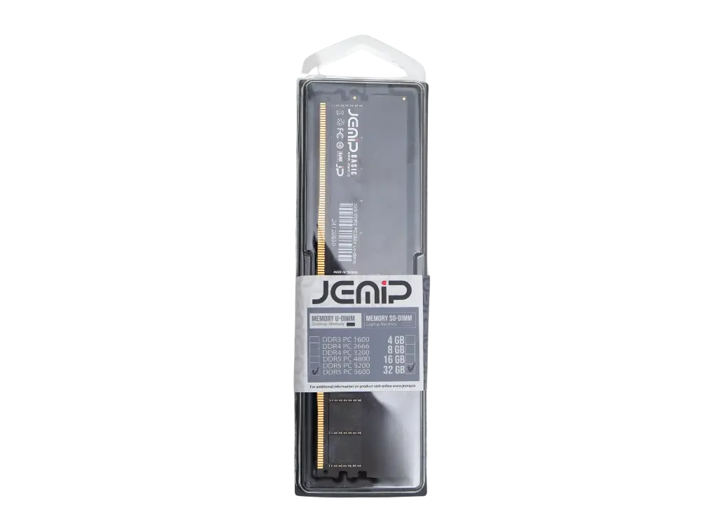 MEMORIA RAM | JEMIP | DDR5 | 32GB | UDIMM | 5600MHZ | PARA PC