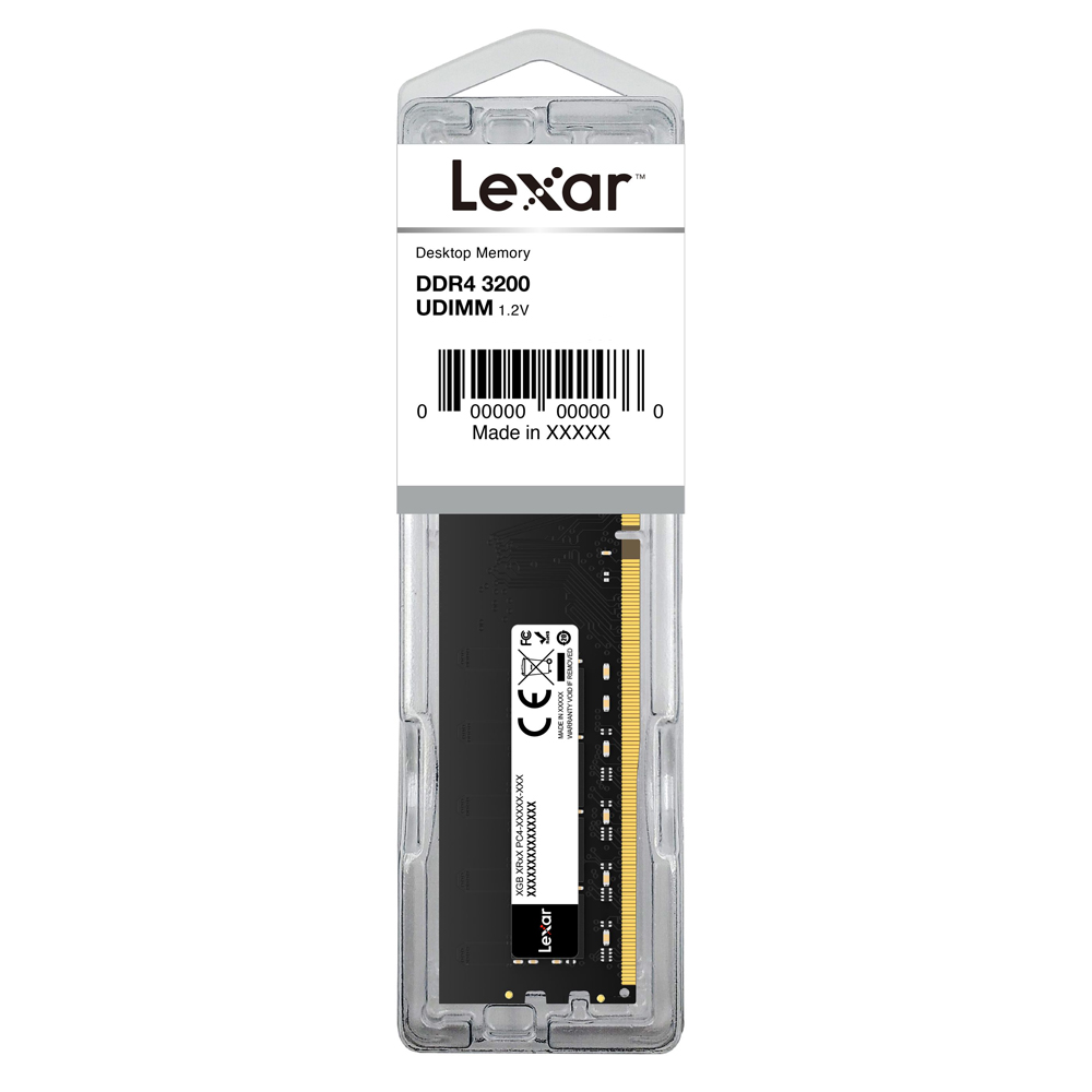MEMORIA RAM | LEXAR | 8GB | DDR4 | 3200MHZ | DESKTOP | UDIMM | LD4AU008G