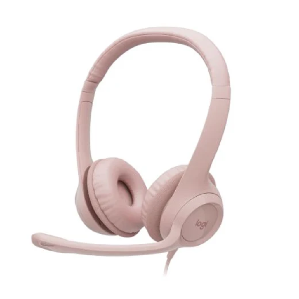 AUDIFONOS LOGITECH H390 ESTEREO HEADSET USB ROSADO