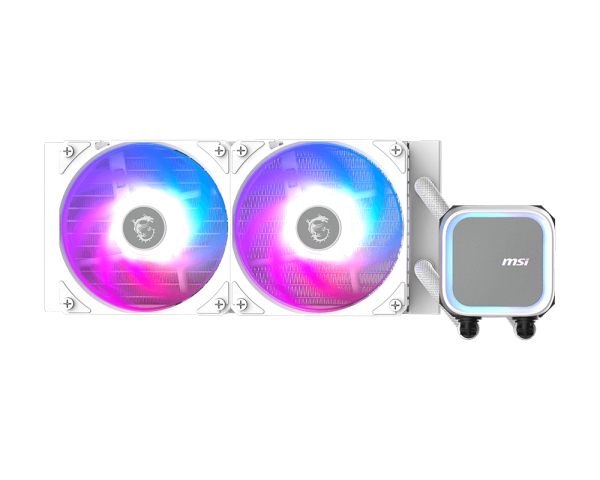 ENFRIADOR LIQUIDO | MSI | MAG CORELIQUID | A13 | 240 SOPORTA INTEL | LGA 1700-1851 | AM4-AM5 | ARGB | BLANCO