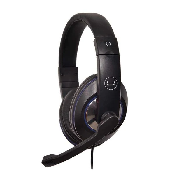 AUDIFONOS UNNO TEKNO ACE 12 MICROFONO 3.5MM BANDA AJUSTABLE NEGROS HS7212BL