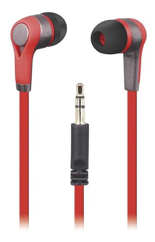 AUDIFONOS UNNO TEKNO ROCKBUDS 3.5MM ESTEREO ROJO HS7003RD