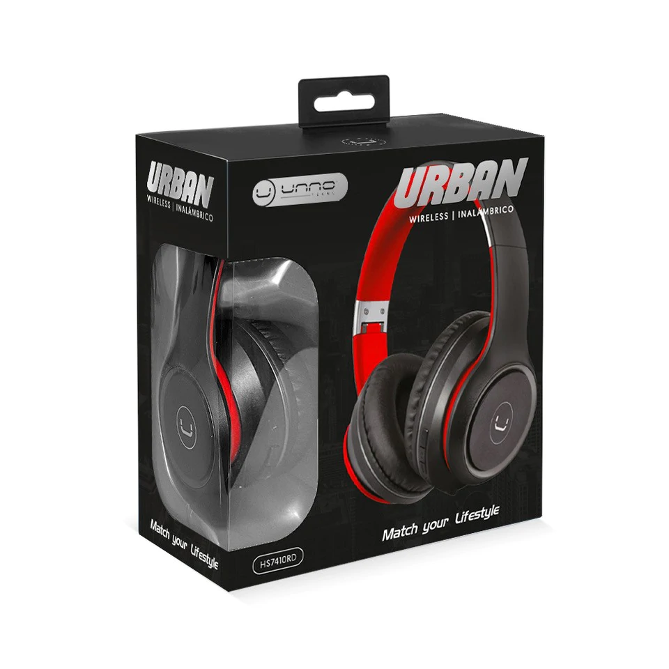 AUDIFONOS UNNO TEKNO URBAN 5.0 MANOS LIBRE HS7410RD