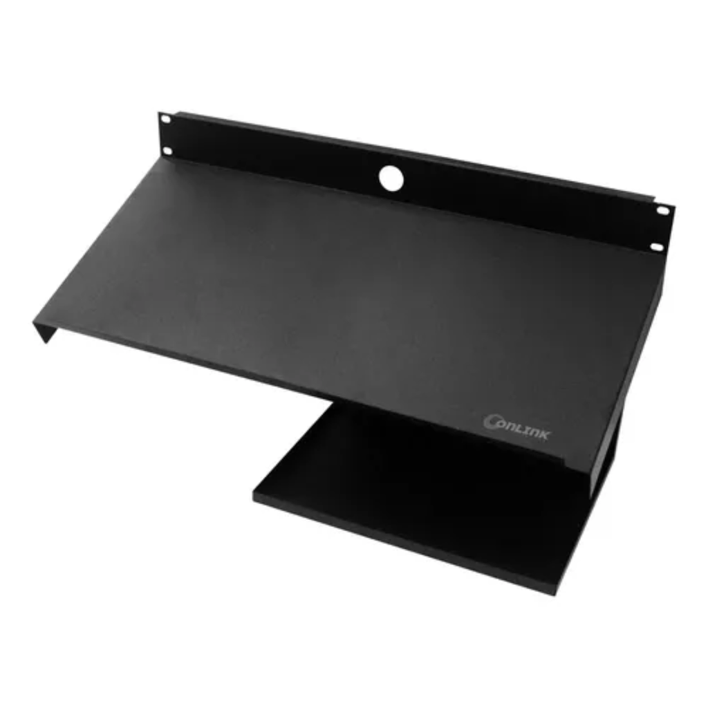 BANDEJA PARA RACK TECLADO Y MOUSE NEGRA ONLINK METALICA