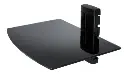 BASE DE PARED UNNO TEKNO REPISA MODULAR VIDRIO TEMPLADO 10KGS TM8021BK