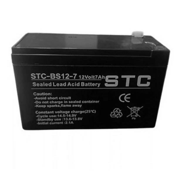BATERIA | STC | SELLADA | 12V | 7AH | STC-BS12-7 | PARA UPS | CERCO | ALARMAS | ETC