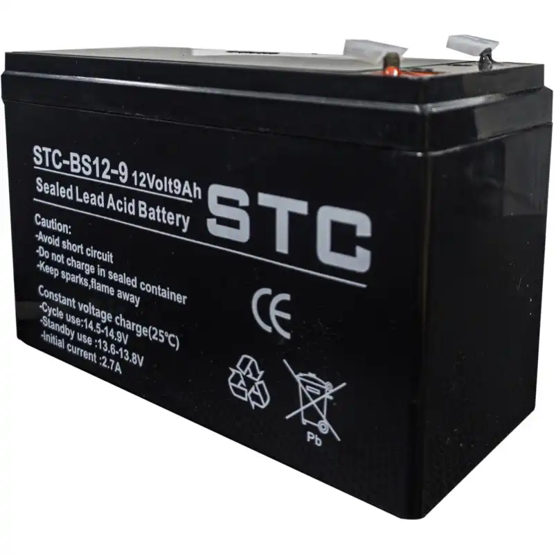 BATERIA | STC | SELLADA | 12V | 9AH | STC-BS12-9 | PARA UPS | CERCO | ALARMAS | ETC