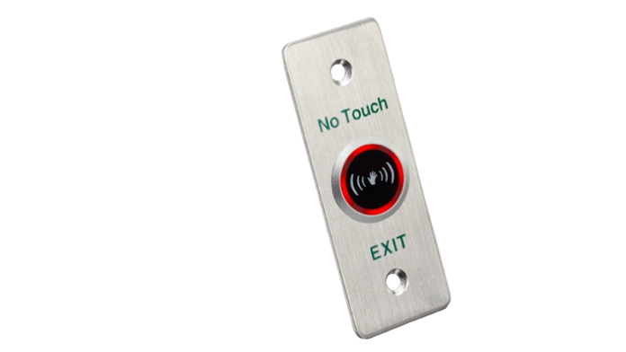 BOTON DE SALIDA | HIKVISION | DS-K7P04 | SIN CONTACTO | METALICO | INDICADOR LED | NO TOUCH