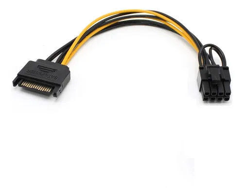 CABLE ADAPTADOR SATA A 8 PINES PARA TARJETA DE VIDEO