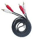 CABLE | RCA A RCA | PUNTA DORADA | 1.5 MTS