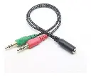 CABLE | TIPO Y | 3.5MM | DOBLE MACHO A 3.5MM HEMBRA