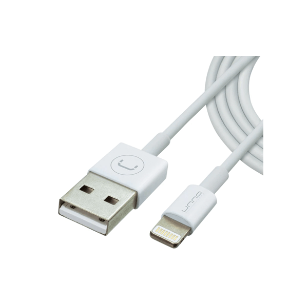 CABLE UNNO TEKNO LIGHTING (IPHONE) MACHO USB MACHO 1 MT BLANCO CB4053WT