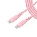 CABLE | UNNO TEKNO | PREMIUN USB - LIGHTNING | 1.5MTS | USB 2.0 | ROSADO | CB4074PK