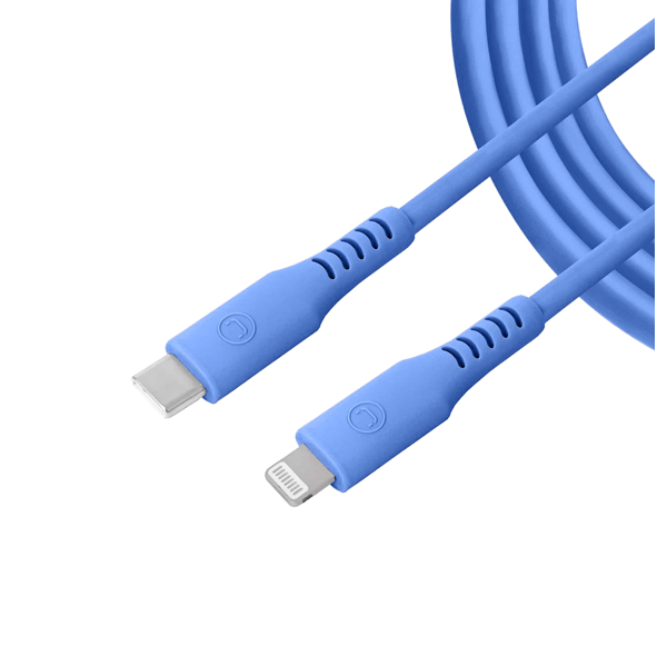 CABLE | UNNO TEKNO | PREMIUM USB C - LIGHTNING | 1.5MTS | USB 2.0 | AZUL | CB4074BL