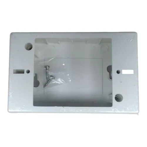 CAJETIN SUPERFICIAL BLANCO LANPRO 4X2 PARA CANALETAS LP-318