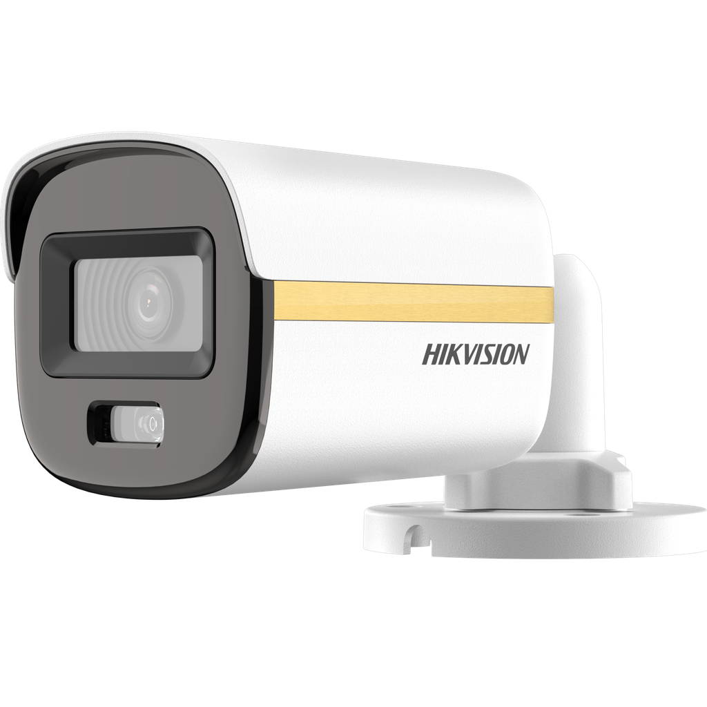 CAMARA BULLET DS-2CE10DF3T-PF(2.) TURBO HD 2 MP | 2.8 MM | COLORVU | 30 MTS IR EXIR | H.265+ | WDR 130 DB | IP67 | MIC
