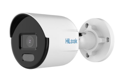 CAMARA BULLET IP HILOOK COLORVU 1080P 2MP IPC-B129H 2.8MM EXTERIOR IP67 POE DWDR H.265+