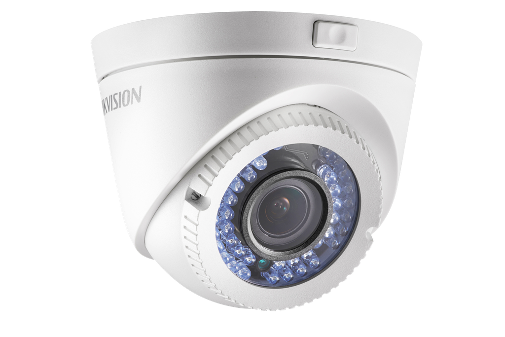 CAMARA DOMO TURBO HD DS-2CE56D0T-VFIR3F() 2 MP | 2.8 MM - 12 MM | 1080P | LENTE VARIFOCAL | IR 40 MTS | EXTERIOR IP66 |